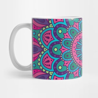 mandala-design, mandala-art, geometric, abstract, mandala and spirituality, colorful, rainbow, mandala pattern, mandala flower patterns, Flower Mandala ,Spirituality Mug